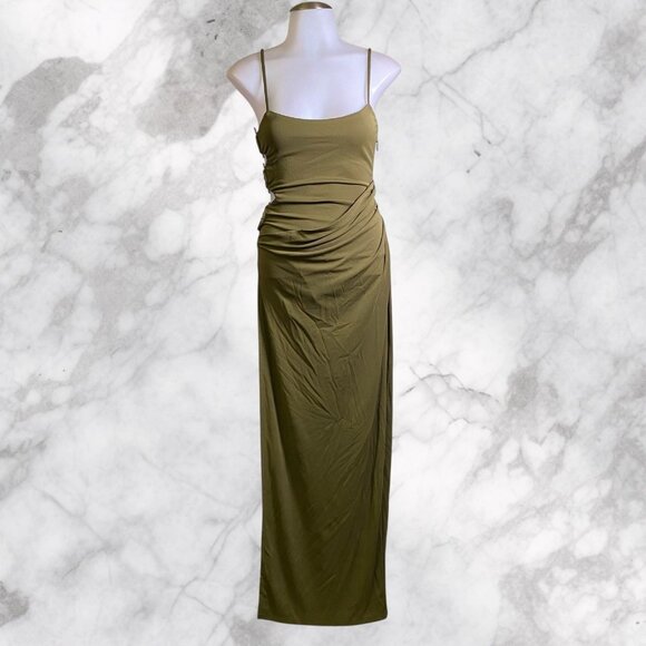 DUNDAS x REVOLVE Atlas Maxi Dress - Khaki Green - Picture 2 of 10